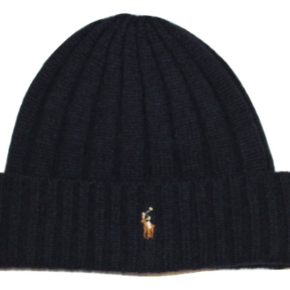 Polo Ralph Lauren Men's Skull Cap Beanie Navy Blue
